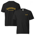 Front & Back view KHANAGE Built Different Classic Heavyweight T-Shirt