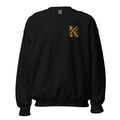 Front view - Khanage Sweatshirt — Black / Gold | Premium Streetwear NZ