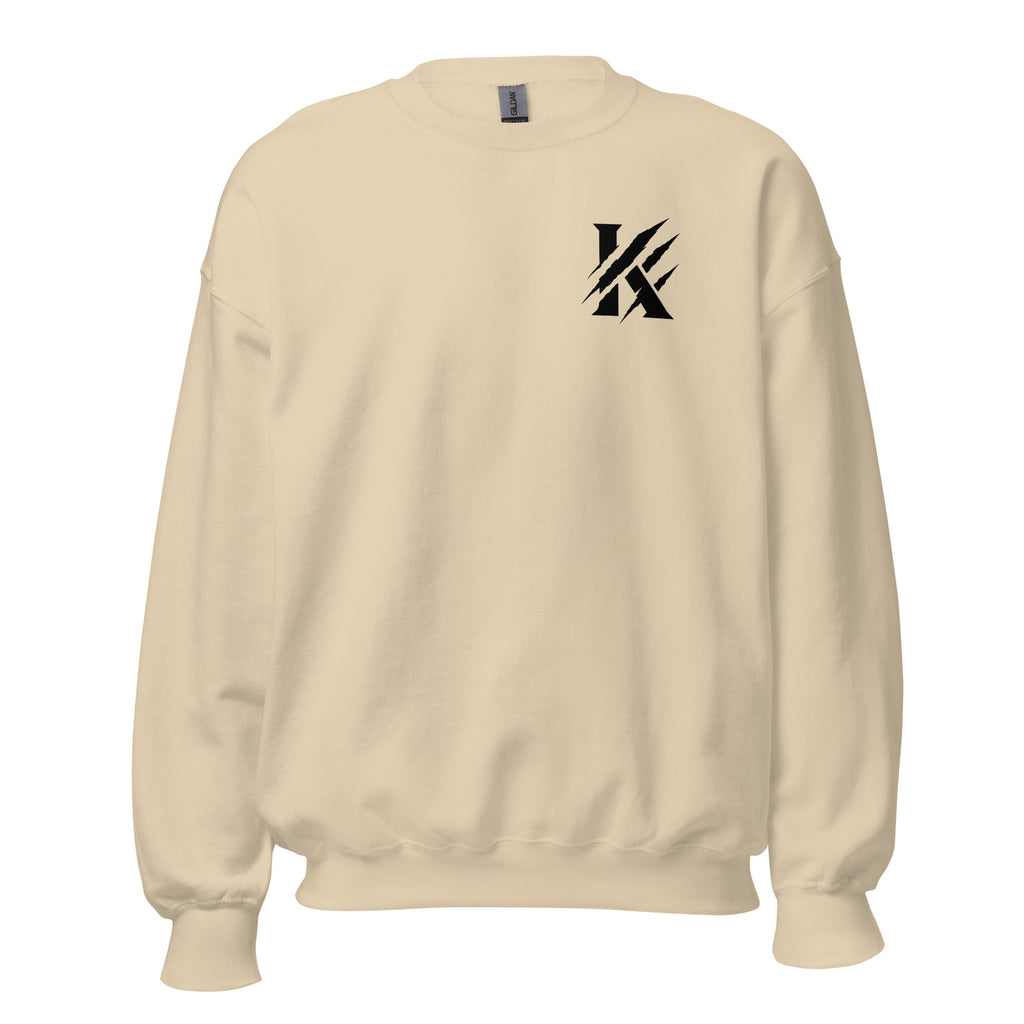 Front View - Khanage Sweatshirt — Sand / Black | Premium Streetwear NZ