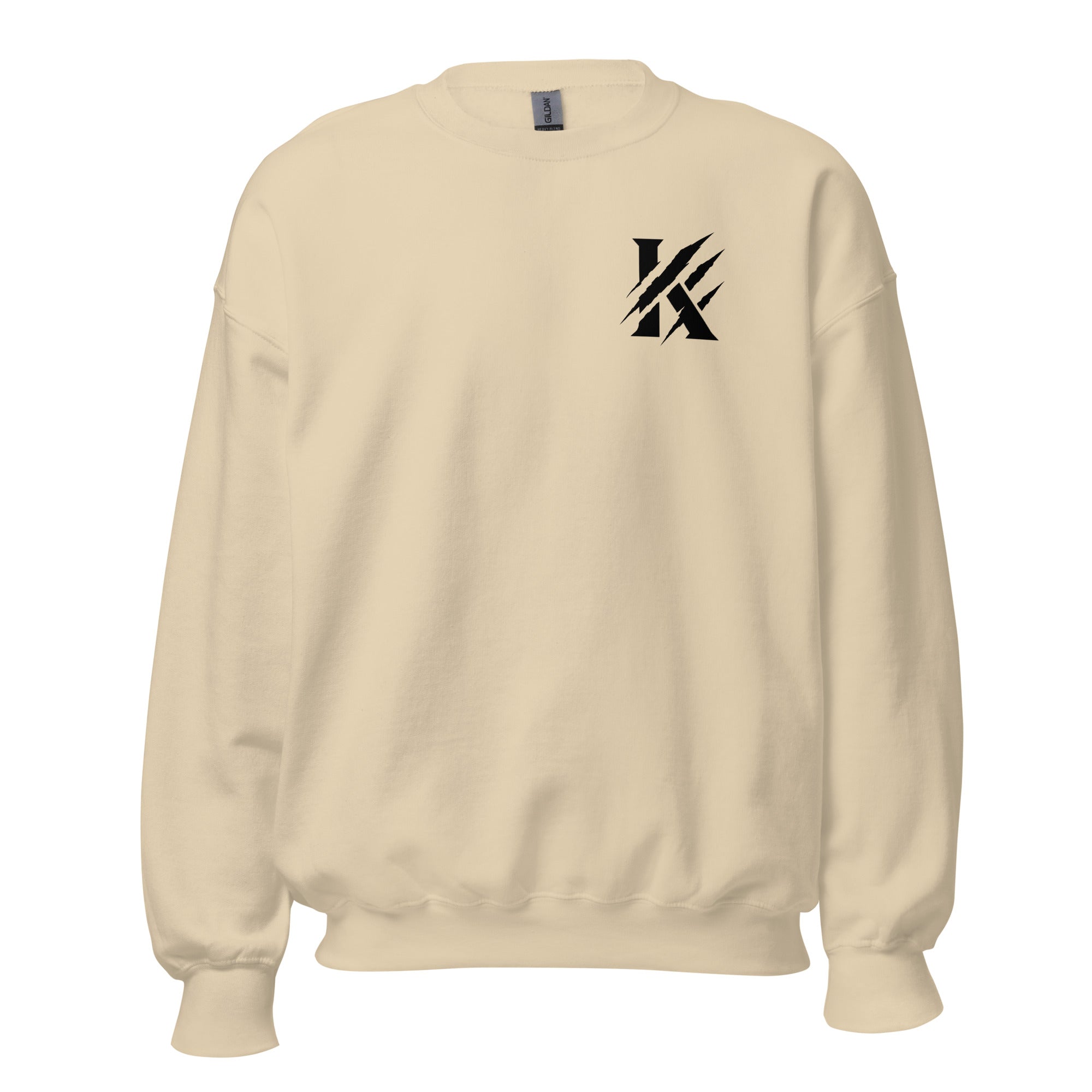 Front View - Khanage Sweatshirt — Sand / Black | Premium Streetwear NZ