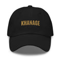 Front view of the Khanage Collective Signature Cap in Black.