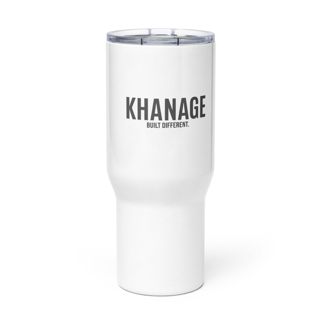 KHANAGE Collective travel mug with handle — premium branded drinkware NZ