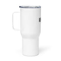 Right view of KHANAGE Collective travel mug with handle — 25oz white