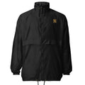 Front view of KHANAGE Collective classic logo unisex windbreaker — premium streetwear NZ